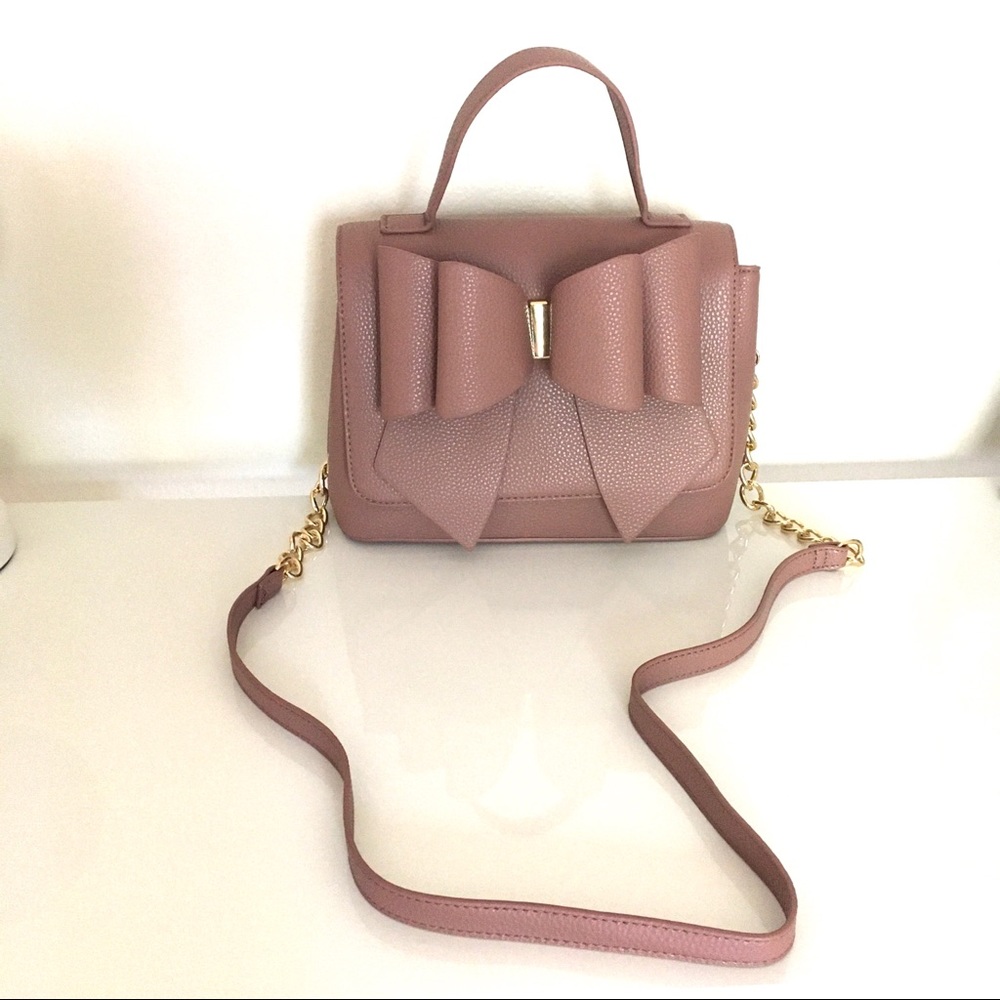 Large Bow Mauve Pink Harajuku Kawaii Handbag - Picture 6 of 10